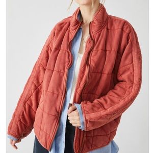Free People Quilted Dolman Jacket